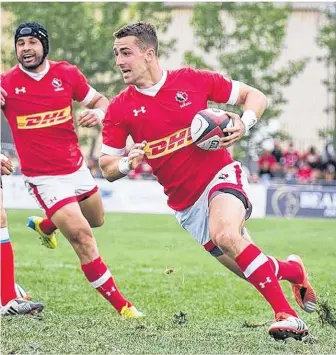  ?? INSTAGRAM ?? Patrick Parfrey will be a starting fullback in Thursday’s World Cup of Rugby opener against Italy.