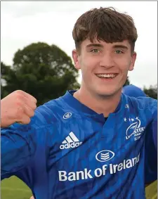  ??  ?? Wexford Wanderers old boy, Brian Deeny, now with Clontarf and Leinster, who has been selected on the Ireland Under-20 rugby squad.