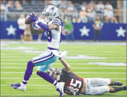 ?? Ron Jenkins The Associated Press ?? The Cowboys could be without wide receiver Ceedee Lamb against the Raiders on Thursday, but the NFC East leaders are still favored at home in the holiday matchup.