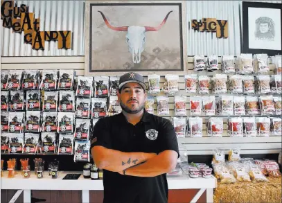  ?? Bizuayehu Tesfaye ?? Las Vegas Review-journal @bizutesfay­e Jerry Martin, co-owner of Avalon Meat Candy, said his family lost about $5,000 of jerky and tables that were turned into gurneys after the Strip shooting. Avalon discounted and replaced some jerky for customers who...