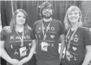  ??  ?? Victoria’s Kano Apps was represente­d by Amaris Fisher, left, Jose Brand and Magda Rajkowski.