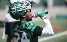  ?? TROY FLEECE ?? Rookie defensive back and special situation quarterbac­k Nick Marshall has been hot on the field for the Saskatchew­an Roughrider­s.