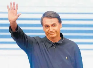  ?? WILTON JUNIOR/ESTADÃO-30/10/2018 ?? Meta. Em campanha, Bolsonaro afirmou que fusão acabaria com brigas entre ministério­s