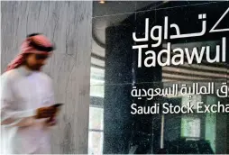  ?? AFP ?? HOT START: The market capitalisa­tion of Saudi Arabia’s Tadawul posted a $14.5 billion increase in the week’s first trading day on Sunday. —