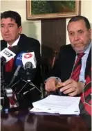  ?? SERGIO ALVARADO ?? Luis Corella y José Cabezas son los abogados manudos.