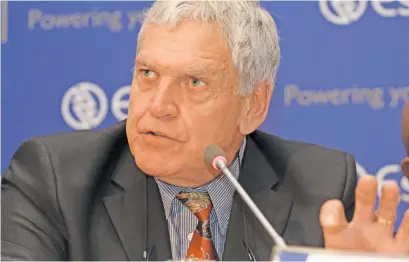  ?? Picture Moneyweb ?? UNDER FIRE. Eskom COO Jan Oberholzer is also accused of threatenin­g to fire staff.