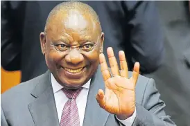  ?? /Sumaya Hisham/Reuters ?? Taking charge: President Cyril Ramaphosa speaks in parliament in confident style after a good year in 2018 so far.