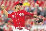  ?? DAVID JABLONSKI / STAFF ?? The early plan is to use Michael Lorenzen for multiple innings out of the bullpen. “It doesn’t necessaril­y matter when I come into the game,” he says.
