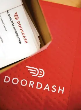  ?? Liz Hafalia / The Chronicle 2016 ?? DoorDash is suing San Francisco to prevent a permanent 15% cap on fees.