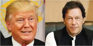  ?? -File photo/Twitter ?? US President Donald Trump and Pakistan Prime Minister Imran Khan.