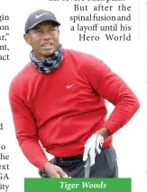  ??  ?? Tiger Woods