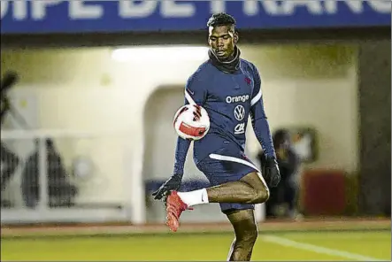  ?? FOTO: TWITTER EQUIPE DE FRANCE ?? Pogba se lesionó el lunes y con Francia será baja contra Kazajistán y Finlandia