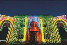  ?? ?? Sharjah Light Festival aims to highlight the people, places, and achievemen­ts of Sharjah and the UAE.