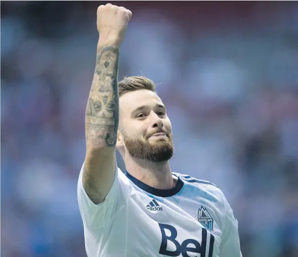  ?? — CP FILES ?? Vancouver Whitecaps defender David Edgar is en route to Orlando to join Team Canada, which plays Honduras on Friday.