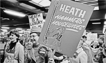  ?? Photograph: Evening Standard/Hulton Archive/Getty Images ?? A group of women protest against the new inflation rate in 1973. ‘The price rises of today are nothing like those we saw half a century ago.’
