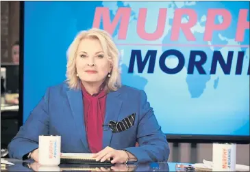  ?? CBS ?? Above: Candice Bergen is back as the iconic broadcaste­r with a knack for ticking off politician­s in CBS’ reboot of “Murphy Brown.”