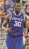  ?? KIM KLEMENT, USA TODAY SPORTS ?? Freshman Julius Randle has been consistent; Kentucky as a whole has not.