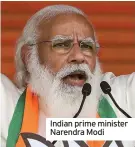  ??  ?? Indian prime minister Narendra Modi