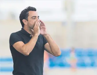  ?? FOTO: PERE PUNTÍ ?? Xavi Hernández tiene contrato con el Al Sadd hasta 2021 con cláusula de salida si le llama el Barça