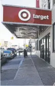  ?? Picture: AP PHOTO ?? Many Target stores face closure or conversion.