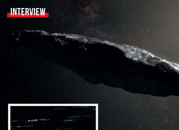  ??  ?? Left: Very deep combined image of ‘Oumuamua (circled)