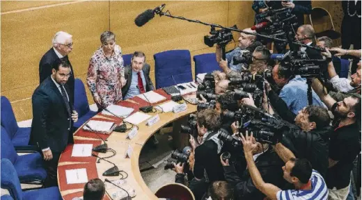  ??  ?? Alexandre Benalla devant la commission des lois du Sénat, le 19 septembre dernier.