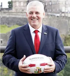  ??  ?? Warren Gatland poses after the announceme­nt of the British & Irish Lions Head Coach for The Lions 2017 Tour of New Zealand - Standard Life House, Edinburgh, Scotland in this Sept 9, 2016 file photo. — Reuters photo