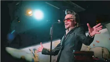  ?? SHOWTIME/TNS ?? David Johansen in “Personalit­y Crisis: One Night Only.”