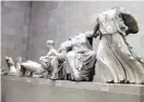  ?? | FILE PHOTO ?? The Elgin Marbles, on display at the British Museum for nearly 200 years, were hacksawed off the Parthenon in Athens in 1806.