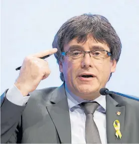  ?? EFE ?? Espera. El ex presidente Carles Puigdemont, en manos de la Justicia.