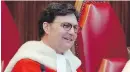  ?? CP ?? Justice Richard Wagner, 60, could remain chief justice until 2032.