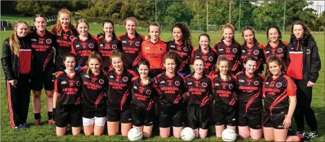  ??  ?? The Gaelcholái­ste na Mara footbalers who defeated Dominican College.