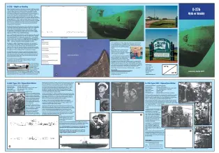  ?? SUBMITTED PHOTOS ?? Pages of Engel’s brochure on the German U-boat and Operation Elster.
