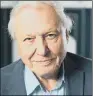  ??  ?? SIR DAVID ATTENBOROU­GH: To give ‘the people’s address’ to government­s at UN climate talks.