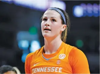  ?? AP FILE PHOTO/NELL REDMOND ?? Tennessee junior guard Sara Puckett scored 22 points on 8-for-12 shooting in the Lady Vols’ win against Kentucky on Thursday in the second round of the SEC tournament.