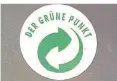  ?? FOTO: DPA ?? Der Grüne Punkt.