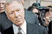  ?? CHIP SOMODEVILL­A/GETTY-AFP ?? I. Lewis “Scooter” Libby thanked the president, saying his family “suffered under the weight of a terrible injustice.”