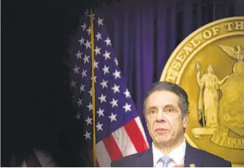  ?? SETH WENIG AP ?? New York Gov. Andrew Cuomo faces accusation­s of sexual harassment from current and former aides.