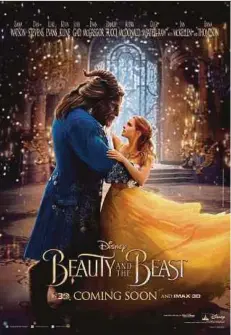  ??  ?? Major cinema chains such as Golden
Screen Cinemas and TGV Cinemas have taken
down ‘Beauty and the Beast’ from their showtime
listings.