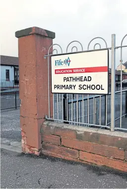  ??  ?? Pathhead Primary in Kirkcaldy had more temporary exclusions than the rest of Courier Country combined.