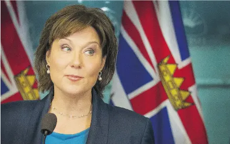  ?? ARLEN REDEKOP ?? The NDP and Greens are expected to topple Christy Clark’s government in the near future, ending her tenure as B.C.’s 35th premier.
