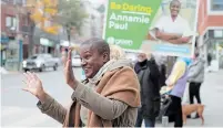  ?? CHRIS YOUNG THE CANADIAN PRESS FILE PHOTO ?? Annamie Paul, pictured, came in second to Liberal newcomer Marci Ien in October after former finance minister Bill Morneau resigned the seat, but she garnered a good chunk of votes.