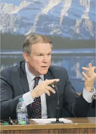  ?? LARRY WONG/ EDMONTON JOURNAL ?? Dave Mowat, President and CEO of ATB Financial, is on loan to the new NDP government and he will lead the review of Alberta’s royalty system.