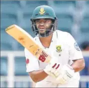  ?? AFP ?? Temba Bavuma ran out of partners and was unbeaten on 95.