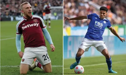  ?? Composite: Tom Jenkins, Getty ?? West Ham’s Jarrod Bowen (left) and Leicester’s James Justin have received their first England call-ups.