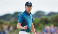  ??  ?? Jordan Spieth hopes his hole-in-one near miss is a “good omen”.