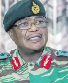  ??  ?? Zimbabwe Army General Constantin­o Chiwenga warned of a military takeover.