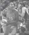  ?? JOHN WOIKE/HARTFORD COURANT ?? Sun forward Alyssa Thomas, left, pictured last season, has been named a WNBA All-Star for the second time.