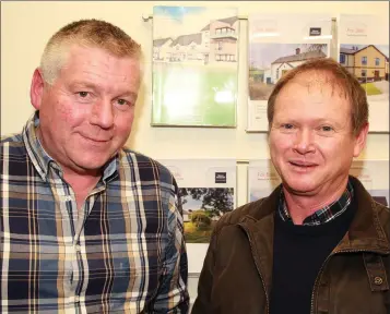  ??  ?? Joe Doyle and Peter Doyle at the opening of the refurbishe­d premises of Sherry FitzGerald O’Leary Kinsella on Esmonde Street.