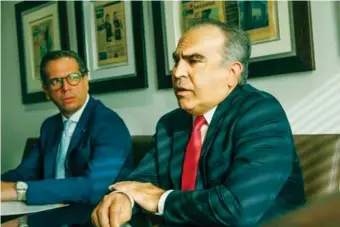  ?? JOLIVER BRITO ?? César Dargam y Celso Juan Marranzini, vicepresid­ente ejecutivo y presidente del Conep.